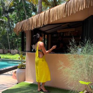 Megha Gupta Instagram - •
I’m the ocean, and he, a shark. 
A huge shark. 
The only one in the ocean.

Giving in to this delicious, juicy energy. 

@altrnativ.in you are a vibe 🤍

[ Goa Travel India Staycation Pool Scenes ]