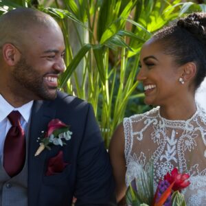 Mekia Cox Instagram - Happy Valentine’s Day @bleach37. May we continue to make each other laugh for many years to come. ❤️❤️❤️😘

Dress - @julievinobridal