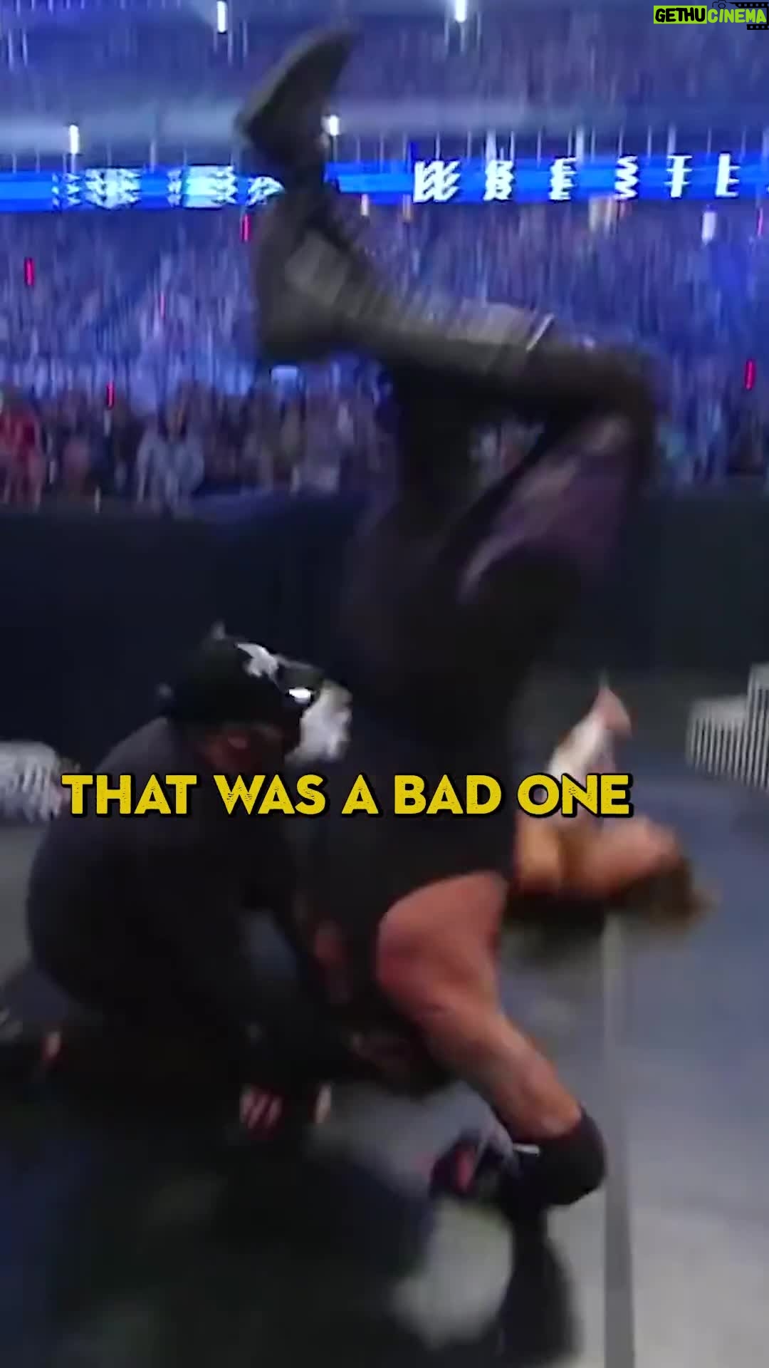 Michelle Leigh Calaway - 31.9K Likes - Undertaker with a ROUGH landing at WrestleMania 25 (you might want to close your eyes @mimicalacool 😅) #wwe #wrestling #undertaker #michellemccool