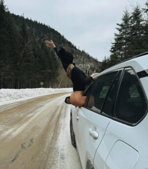 Misha Highstead Instagram - Am I the driver or the passenger princess on road trips? 😉

#bonjour #québec #roadtrip #canada🇨🇦 #travelgram