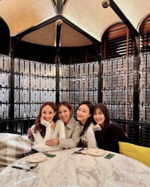 Moon Lau Instagram - 咁就10年啦！🥹🩷
Who still remembers our names from 四個女仔三個 Bar? 👧 
👙 it’s Baaaar, not BRA 🤣 

🥢 @voynich.hk