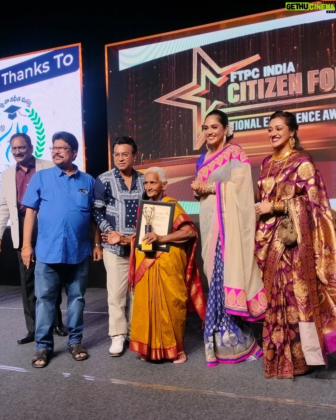 Mumtaz Sorcar - 3 Likes - Spent an amazing evening in Vishakhapattnam with gems from different walks of life. Thank you Citizen Force FTPC not only for the award but also the hospitality and love. 🙏🏻❤️