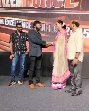 Mumtaz Sorcar Instagram - Spent an amazing evening in Vishakhapattnam with gems from different walks of life. Thank you Citizen Force FTPC not only for the award but also the hospitality and love. 🙏🏻❤️