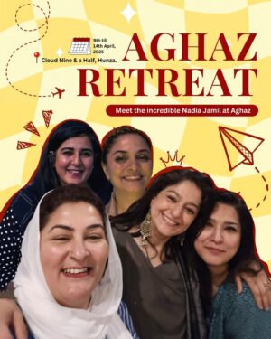 Nadia Jamil Instagram - Guess Who’s Joining Aghaz? The One & Only Nadia Jamil✨

Ladies, get ready for 6 days of pure magic, laughter, and self-discovery at Aghaz Retreat in breathtaking Cloud Nine and a Half in Hunza 🍀. With Nadia Jamil bringing soulful stories and Mahroosh Ali guiding you on a journey of empowerment, expect inspiration, adventure, and a whole lot of fun.

This is your sign to pack your bags and escape to altitude, gratitude, and harmony 💃🏽💫 Don’t miss out—Aghaz is calling!!
🔗 Register from the link in our bio.

#AghazRetreat #NadiaJamilAtAghaz #MahrooshAliAtAghaz #WomenOnlyEscape #CloudNineAndAHalf #SpringVibes #FunFreedomFlow