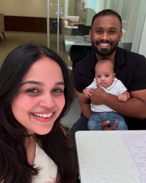 Nakshatra Murthy Instagram - Cafe with Viyaan for the first time ♥️🪬🧿