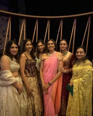 Namrata Shirodkar Instagram - #AboutLastNight…✨
Finale.. 🎉🪅🎊🍾🥳
Wishing the couple @nitieshreddy6 & Keerthi a lifetime of love and happiness!❤️❤️❤️
