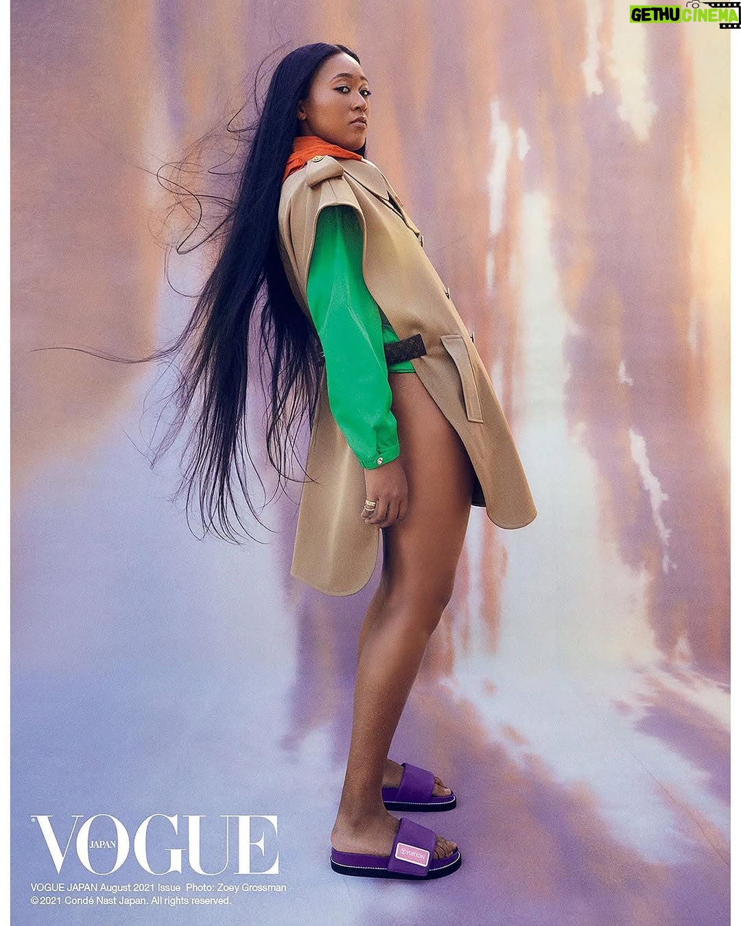 Naomi Osaka - 569.6K Likes - Hi guys. Popping out to post this @voguejapan cover, hope you’re all doing well and staying safe 🧡💚
