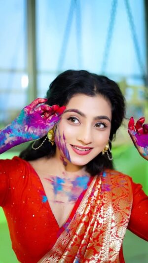 Neha Marda Instagram - Wishing  everyone a blessed and joyful Holika Dahan! 🔥✨

#nehamarda #holikadahan2025