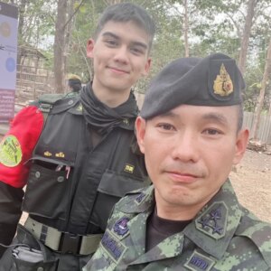 Nicole Theriault Instagram - 🫡🫡🫡 #เขาชนไก่ #รด #militarytraining #tigger @tiggerachira @nook_sf.tdc @gnest_official @gmmgrammy @tiggerfansofficial