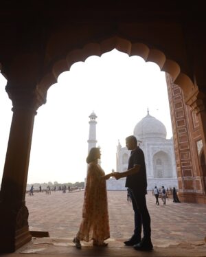 Niharika Dash Instagram - In the shadow of the Taj Mahal, where love stands timeless, we create our own forever. Every moment with you is a masterpiece, etched in my heart. 🧿❤️

#ForTajMahalLoveCouplesPaika #Love #TajMahal #CoupleGoals #ForeverTogether #TimelessLove #Memories #WondersOfTheWorld #TajMahalLove #CoupleInLove #InLoveWithYou #DreamsComeTrue #togetherforever