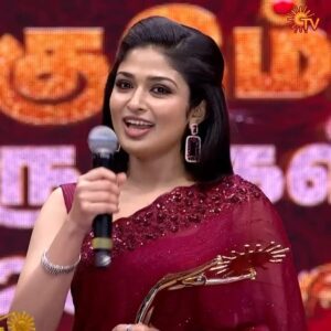 Nikitha Rajesh Instagram - Malli is extremely happy, just like us! 😍

#SunTV #SKV2025 #SunKudumbamViruthugal2025 #SunDigital