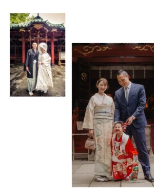 Nonoka Ono Instagram - 七五三のお参りは
結婚式を挙げた赤坂氷川神社に
お願いしました。

同じロケーションで
写真も撮っていただいたので
並べてみたら泣けちゃった🥹✨笑

これからも
みんな仲良くよく笑い、
楽しく歳を重ねていきたいなと
強く思いました。

撮影
@mythel_anniversary 
@mythel__ 

メイク
@kumiko_makeup_hi 

私のお着物
@palwa.3444

#七五三 #3歳七五三 #女の子ママ