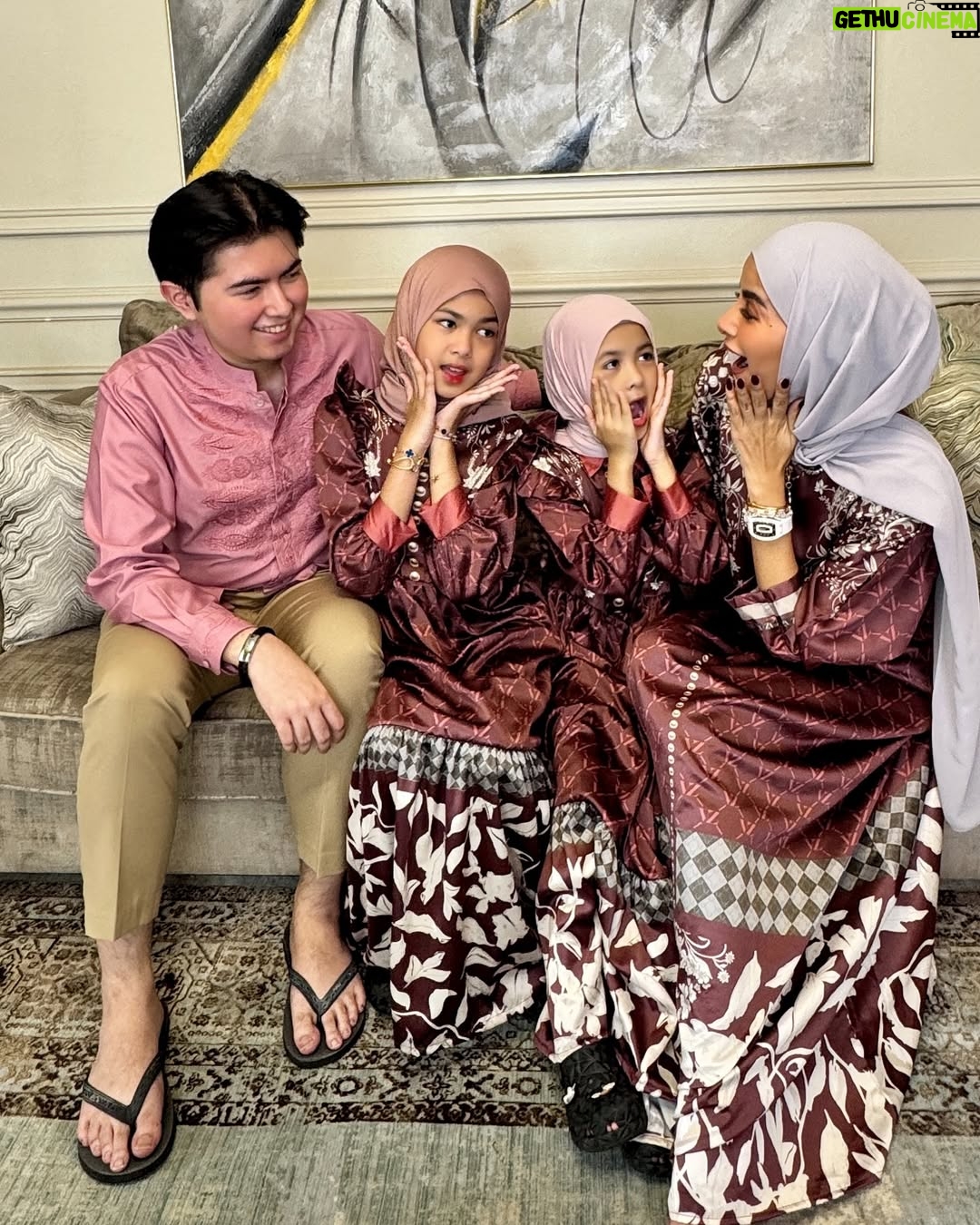 Olla Ramlan - 3 Likes - “Children do not ask to be born into this world, yet they arrive full of wonder, hope, and endless possibilities. It is within the warmth of family that they learn their worth, their dreams take flight, and their hearts find their first understanding of love.”
Our Dress - @vivizubedi @mrsvivi
Happy Eid al-Fitr! 🔥