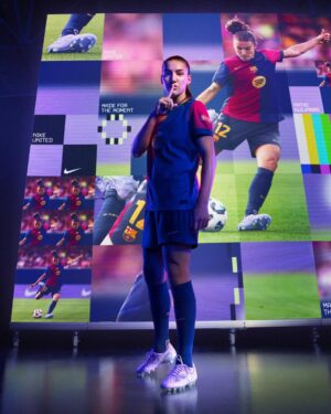 Patri Guijarro Instagram - The opportunity might only last an instant. That split-second window for a shot, the fleeting opening to make a tackle. @patri8guijarro is always ready to take control of the moment in her Nike United Tiempos.

#NikeFootball