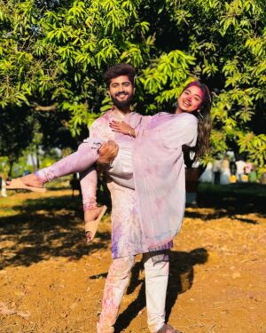 Preethi Sharma Instagram - SRIDHYA ❤️

Happy Holi 🌈🎉🪅🎨🎊🔫 

May this festival be as colourful as your thoughts are 💫
 
@the_prithviraj 

#sridhya #sridhya😍❤️ #sridhyaholicelebration #holi #happyholi #holifestivalofcolours #holivibes🌈2k25❤️💜🧡💛💚💙 #aadhya #psr #zeetelugu #hyd #🧿 #preefam☮️ #preevibes☮️ #preelovesyou☮️
