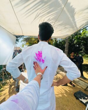 Preethi Sharma Instagram - SRIDHYA ❤️

Happy Holi 🌈🎉🪅🎨🎊🔫 

May this festival be as colourful as your thoughts are 💫
 
@the_prithviraj 

#sridhya #sridhya😍❤️ #sridhyaholicelebration #holi #happyholi #holifestivalofcolours #holivibes🌈2k25❤️💜🧡💛💚💙 #aadhya #psr #zeetelugu #hyd #🧿 #preefam☮️ #preevibes☮️ #preelovesyou☮️