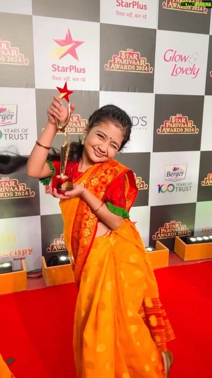Princy Prajapati - 19.9K Likes - TV Industry’s Biggest Award 🏆 Received From Our Queen ( Anupama Ma’am ) @rupaliganguly From Star Plus Parivar Which Is A Matter Of Pride For Me & My Family & I Also So Much Happy Today.
Thanks @directorskutproduction @starplus
Thanks @rajan.shahi.543 for giving me this wonderful opportunity