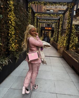 Priscilla Zuniga Instagram - #throwbackthursday to Valentine’s Day with my sweet girl, my forever valentine @diamantelax 🥰💗 this year we took a trip for Valentine’s Day to New York! We have been OBSESSED with Wicked so we decided to see the broadway play and OMG! Is it possible to fall more in love?! This second movie… if you know you know! But anyway we planned everything including our outfits and accessories, it all came together so perfectly! We have to go see it again! Long story short, the trip was amazing! We are ALOT of amazing food but it’s New York so it was FREEZING 🥶 but made it through! I love you so much sweet girl 😘💗 thank you for a unforgettable Valentine’s Day ❤️💗💚
