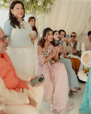 Priya Banerjee Instagram - Surrounded by love 🤍

#priyaKAprateik 🧿

Wedding Curator : Aastha Sharma @aasthasharma from @theweddingstyleproject
Team @dishaalva
Styling and Creative Direction: Aastha Sharma @aasthasharma
@dishaalva

Outfits: Tarun Tahiliani @taruntahiliani 

@khuranajewelleryhouse via @amigos.rizwan

For Priya 
Hair by Aanchal A Morwani @hot.hair.balloon
Make up by Riddhima Sharma @makeupbyriddhima

For Prateik
Makeup- @kajol_kanther
Hair- @kaustubhpevekar

Design & Decor - Bling Mushrooms @blingmushrooms @preet_h_jain

Florals & execution - Bling Mushrooms @blingmushrooms

Event Catering by The Big Zest (@thebigzest) 

Mehndi : Jyoti Chheda @bridalmehndiqueen 

Invitation & Event stationery - @akankshanegidesign @akanksha_negi 

Dessert table design : Pastry chef and founder of Le15. @poojadhingra @le15India

Photography and videos by @thehouseontheclouds 

Wedding and Artist PR : @nidhig14 @planetmediapr
