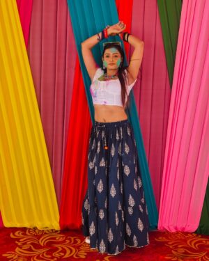 Priyanka Chaurasia Instagram - Holi vibes only! ✨🎊Gulaal-Kissed Cheeks! 💖
#fun #k #explorepage #reels #fashion #viral #explore #colorful #official #delhi #food #colour #holivibes #holikadahan #bollywood #rang #instadaily #happiness #dj #photoshoot #picoftheday #gulal #follow #rangbarse #festivals #music #colourful #piikuuuu