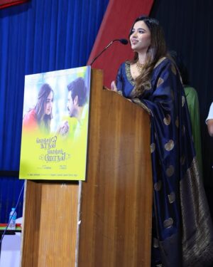 Pujita Ponnada Instagram - At the teaser launch of ‘Konjam Kaadhal Konjam Modhal’ 🤍

📸 @kg_clickz 

#pujitaponnada #kkkm #konjamkaadhalkonjammodhal
