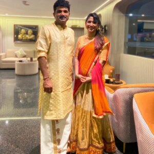 Ranjini Jose Instagram - This, from the lovely gig at Thrichambaram Sreekrishna Swamy temple at Kannur

A completely divine experience with one of my fav most person in the world @rakheshbrahmanandan ❤️🫰🏽

Thanks Rakesh anna, for giving me this amazing opportunity to perform alongside you ❣️

Thanks to Rajan sir and his family for having invited me🙏🏼

Thank you to the almighty 🙏🏼

#culture #gigs #grateful #musicians #rj