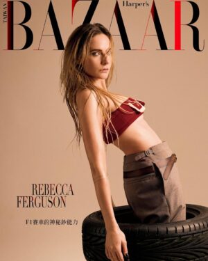 Rebecca Ferguson Instagram - @harpersbazaar_tw 🖤