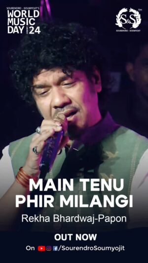 Rekha Bhardwaj Instagram - Celebrate eternal love, longing, and reunion with 'Main Tenu Phir Milangi', in the voices of Rekha Bhardwaj and Papon, from the S&S WMD 2024 Concert. Enjoy this beautiful melody on Sourendro-Soumyojit's YouTube channel. 
.
.
#SandS #sourendrosoumyojit #wmd2024 #papon #rekhabhardwaj