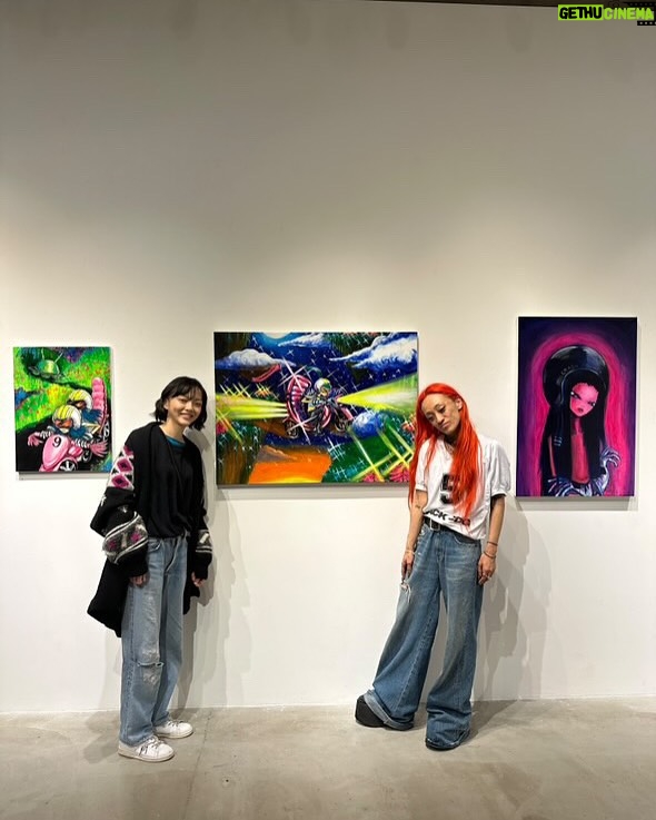 Rila Fukushima - 3 Likes - About @mermaidhair #Electricchild #film
①Me and Eri first met back when I lived in new york years ago, when she was still a fashion student. after so long, we were finally able to work together for #Electricchild .
Here we are at her show in tokyo 2023.
②Me&Eri
③her artwork supported me to better play akiko’s role in the film.
④🩷
⑤ sightseeing in Germany.
⑥🥺✨
⑦☺️
⑧hinata bocco. ☀️In Switzerland.
⑨phone with Eri. NY↔️Tokyo
#Electricchild #2022 #switzerland #germany