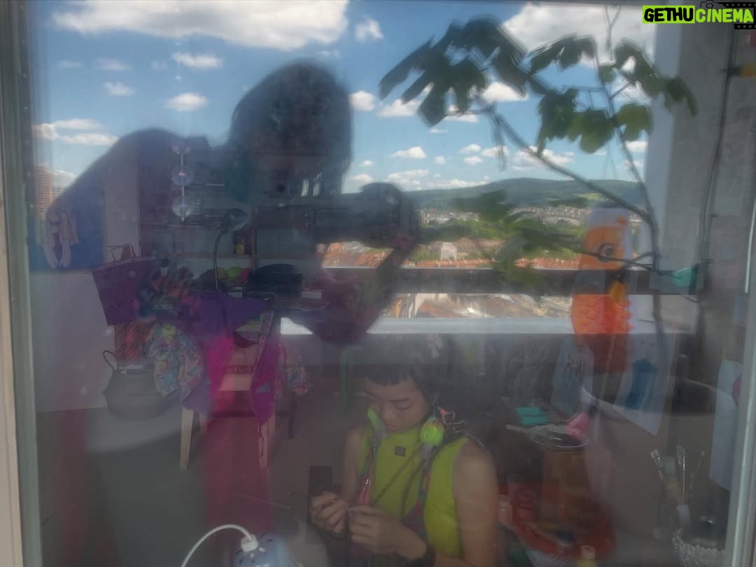 Rila Fukushima - 3 Likes - About @kllylmrck from film “Electric child”.
①Me&Kelly
②kelly was Knitting 🧶 something on set. Super 💨
③First time swimming in Rhine river(ライン川)
④Rila got scared
⑤3.2.1.Go 🔥
⑥Kelly created most of my character’s blazes extension.
⑦What happened to Kelly?
⑧Kelly got stucked in the bathroom at my switzerland apartment.We struggled for 30 minutes🤣
But we didn’t forget to take picture even though we were in trouble. Hahaha
⑨ Amazing view&fresh air. Kelly was super fine with heights. Beer was so good too.
⑩Rila got little Nervous for nights.
Thank you @kllylmrck for sharing good & fun time✨☺️
#electricchild #Switzerland #2022
