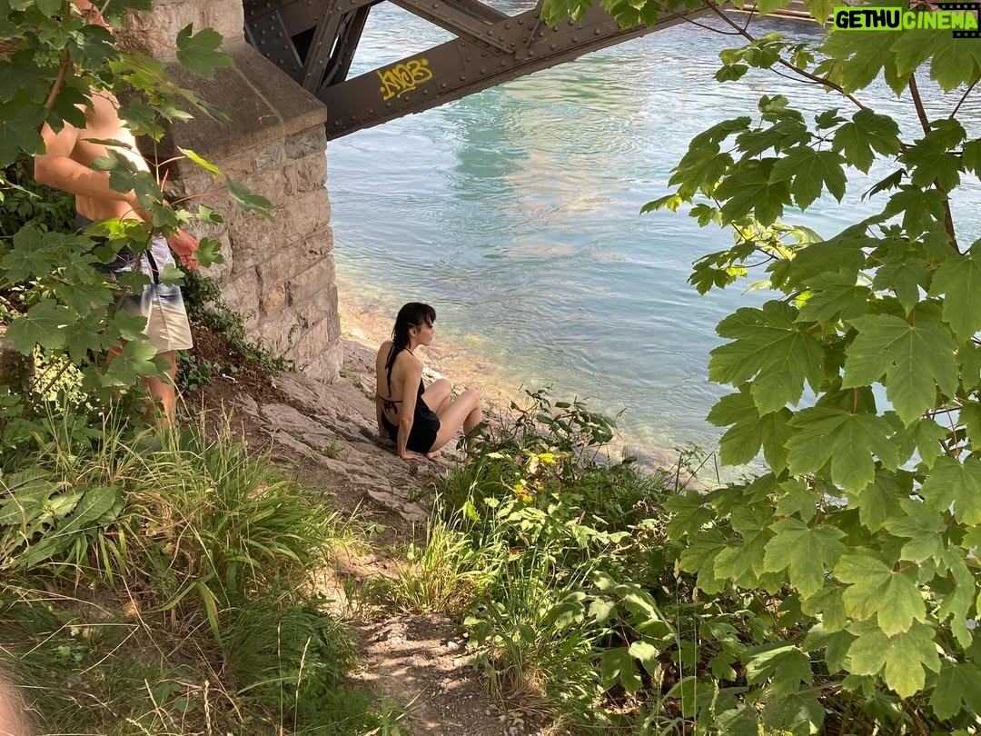 Rila Fukushima - 3 Likes - About @kllylmrck from film “Electric child”.
①Me&Kelly
②kelly was Knitting 🧶 something on set. Super 💨
③First time swimming in Rhine river(ライン川)
④Rila got scared
⑤3.2.1.Go 🔥
⑥Kelly created most of my character’s blazes extension.
⑦What happened to Kelly?
⑧Kelly got stucked in the bathroom at my switzerland apartment.We struggled for 30 minutes🤣
But we didn’t forget to take picture even though we were in trouble. Hahaha
⑨ Amazing view&fresh air. Kelly was super fine with heights. Beer was so good too.
⑩Rila got little Nervous for nights.
Thank you @kllylmrck for sharing good & fun time✨☺️
#electricchild #Switzerland #2022