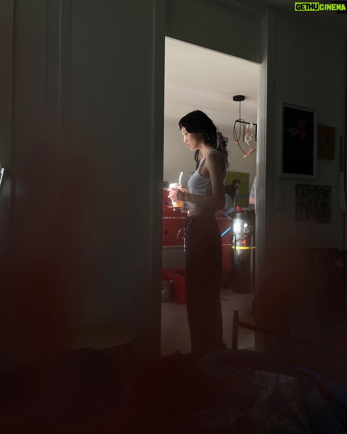 Rila Fukushima - 3 Likes - Pictures from film set .
“Electric child”
以前スイス&ドイツで撮影した『electric child』の撮影風景✨
①Akiko (my character)
②night shoot (midnight break)
③purple sunset (no filter !)
④getting ready (撮影前に呼吸を上げるためにひたすらスクワットしてる)
⑤waiting with #elliottcrossethove
⑥Fake blood
#switzerland #Germany #2022