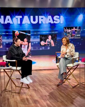 Robin Roberts Instagram - Great to have the legend @dianataurasi join us on @goodmorningamerica this morn fresh off the news of her retirement. After three national titles at @uconnwbb, three @wnba titles with the @phoenixmercury and a record six Olympic gold medals her legacy speaks for itself. So excited for you, my friend!