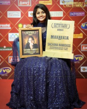 Sachana Namidass Instagram - Sachana Namidass – The Behindwoods Gold Hall of Fame Actor in a Supporting Role - Female! 🏆✨

#SachanaNamidass #BehindwoodsGoldHallOfFamers
