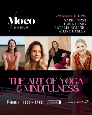 Sadie Frost Instagram - The Art of Yoga and Mindfulness at @mocomuseum – Save the Date! 🌟 Tickets are now available!

Escape the hustle and bustle of London and immerse yourself in a transformative yoga experience amidst the stunning Marina Abramović Healing Frequencies Crystal Exhibition. 

Join renowned actor and yoga instructor @sadielizafrost along with the talented @emmajiva for an exclusive evening of mindfulness and wellness on March 27th from 7–10 PM at Moco Museum London, 1 Marble Arch. Experience the beauty of art from legends like Andy Warhol, Jean-Michel Basquiat, and Tracey Emin as you unwind and rejuvenate.

What to Expect:
✨ Guided Yoga & Mindfulness with @sadielizafrost and @emmajiva 
✨ Sound Bowl Healing with @_lisapauley_ 
✨ Meditation led by @nataliabojanic 
✨ A luxurious goodie bag valued at £200, filled with premium health, beauty, and food products 
✨ Nutritious delights provided by @Bettinas_kitchen 

🎟 Limited tickets available for £130 per person. Don’t miss out—secure your spot today! Members can access Mumble discount code find link on the Mumble app or 
🔗 Link in bio! @mocomuseum 

Don’t miss out on this rare opportunity to practice yoga in a one-of-a-kind setting, surrounded by Marina Abramović’s self-curated crystals. We can’t wait to see you there! 

In collaboration with @mumbleforum, @yogi.bare, and @voss_uk , who share our dedication to mindfulness, movement, and holistic well-being!

Special thanks you to our goodie bag sponsors, including @formnutrition, @dreem_distillery, @studio10makeup, @betteryou_ltd, @neomwellbeing, @ilapothecary, @pipandnut, @strp.d, @zooki, @jingerdrinksuk, @antipodesskincare, @_modernveda_ , @messiahandeve, @london.nootropics, @so.shell_uk —with more to be revealed soon!