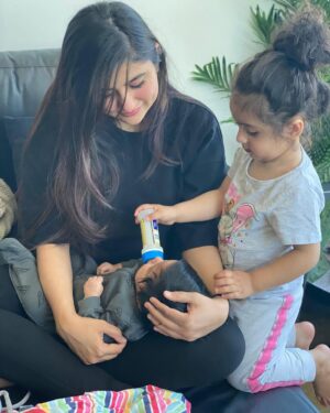 Sanam Baloch Instagram - When i hold you, life makes sense. #Happyproudmother💕 #firstborn #lifeline #mother’sday2022