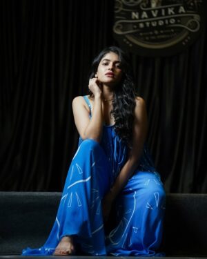 Sangeerthana Vipin Instagram - 🦋

Shot by  @photojamsstudio 
Outfit @reina.hyd 
Styled by @bharathgandhiofficial 
Styling team @saisudhanag 
Location @navikacafe