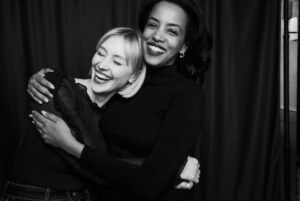 Sarah Gadon Instagram - Thank you @davisfactor for capturing an unforgettable night with @getenesh @smashboxcanada 🫶