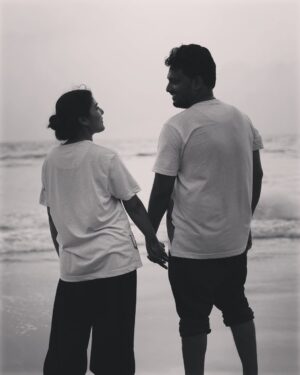 Saranya Pradeep Instagram - Ten years of love, countless memories, and a journey that grows more beautiful with time. Cheers to a decade of endless love—here’s to forever, my love. Happy anniversary! 🥂❤️
@pradeepmanku 😘

#love #togetherness #decade #anniversary #tinanniversary #tomandjerry #fights #selfless #besties #husbandandwife #bestfriends #understanding #eachother #travel #together #inlove #smile #laugh #havefun #enjoy #life #mogudu #pellam 
#instagood #❤️