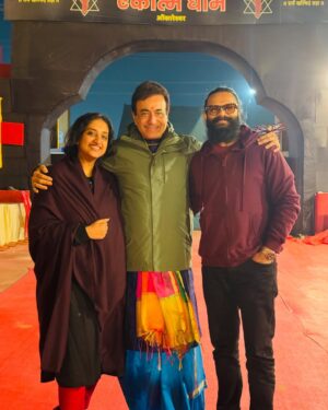 Saritha Jayasurya Instagram - Unexpected meetings are truly beautiful!

@sarithajayasurya 
@nitishbharadwaj.krishna
#mahakumb
#mahakumbh2025