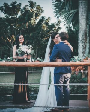 Scarlet Gruber Instagram - Congratulations Mr&Mrs Fossler. 💒 

I love you sister 🤍 I'm so proud of the love you both share! May God bless you and this union forever. I'm truly lucky to call you both brother and sister.
.
📸: you're magic baby!!! @esquedachris