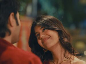 Sejal Kumar Instagram - kahin chale music video is ALSO coming on the 14th Feb along with my EP finding joy! 🧩 

HUGE thanks to @rishabhchawlaaa for being the best co-actor and surviving our full night shoot on the streets of mumbai!! 💓💓

this EP is my journey through self doubt and sadness to finding myself and joy through it all! Kahin Chale is a song I wrote again about long distance and wanting that person with you!! The music video is sooo dreamy and beautiful all thanks to the wonderful work done by @joeysmovie 😇 @varshaaa101 for managing everything like a pro! 
@ramyapothuri for writing w me and producing! 

stay tuned! My heart went in this one!

Sejal’s outfit-

Outfit top @select_staples
Skirt @lazostore.in
Neckpiece @julrey_designs 
Styled by @Vailanciaaa 
Style team @thetrendby_aman