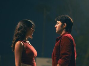 Sejal Kumar Instagram - kahin chale music video is ALSO coming on the 14th Feb along with my EP finding joy! 🧩 

HUGE thanks to @rishabhchawlaaa for being the best co-actor and surviving our full night shoot on the streets of mumbai!! 💓💓

this EP is my journey through self doubt and sadness to finding myself and joy through it all! Kahin Chale is a song I wrote again about long distance and wanting that person with you!! The music video is sooo dreamy and beautiful all thanks to the wonderful work done by @joeysmovie 😇 @varshaaa101 for managing everything like a pro! 
@ramyapothuri for writing w me and producing! 

stay tuned! My heart went in this one!

Sejal’s outfit-

Outfit top @select_staples
Skirt @lazostore.in
Neckpiece @julrey_designs 
Styled by @Vailanciaaa 
Style team @thetrendby_aman