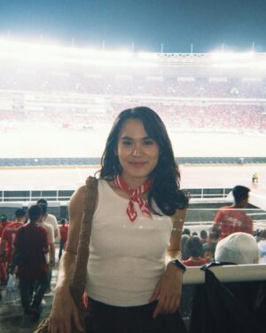 Sheryl Sheinafia Instagram - my first-ever football match — Indonesia VS Saudi Arabia. the energy, the chants, the atmosphere and the 2-0... it was something else! can’t wait to catch more matches after this unforgettable experience.