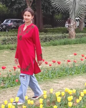 Shivani Tomar Instagram - Blooming with grace amidst the tulips 🌷