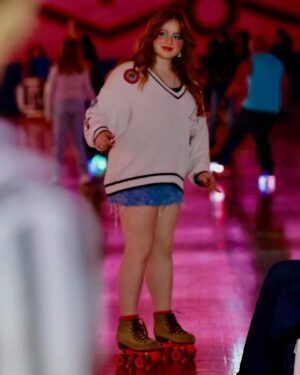 Skylar Gray Instagram - like totally 🛼🩵❕

#80s #rollerskating #retroaesthetic #photoshoot #makeupoftheday