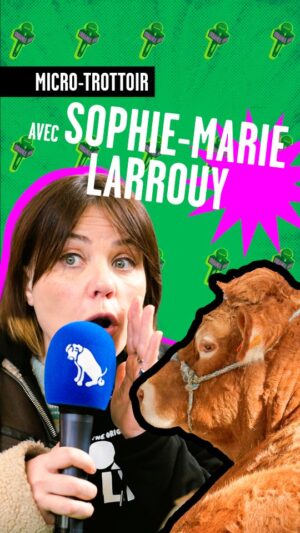 Sophie-Marie Larrouy Instagram - On s'est incrusté au Salon de l'agriculture à l'heure de l'apéro (10h) et on a payé notre tournée de shot de lé d'avoine (oui c'est fait exprès lé).
En collab avec @oatly
Feat. @sophiemarielarrouy