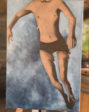 Sophie Morgan Instagram - Fantasising about standing, swimming, floating, and painting right now. Bed rest strikes again….paralysis is a leveler. 

…recommendations on books, music and other routes of mental escape….v welcome..currently drawing and mixing…

Ps. Yep, these are my paintings. Done over the years. Some aren’t finished. Some are for sale. I like painting myself underwater. It’s my happy place.