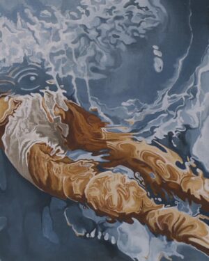Sophie Morgan Instagram - Fantasising about standing, swimming, floating, and painting right now. Bed rest strikes again….paralysis is a leveler. 

…recommendations on books, music and other routes of mental escape….v welcome..currently drawing and mixing…

Ps. Yep, these are my paintings. Done over the years. Some aren’t finished. Some are for sale. I like painting myself underwater. It’s my happy place.