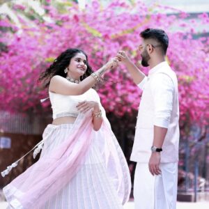 Subiksha Kayarohanam Instagram - Happy birthday to the man of my dreams. I’m thankful to God for having you in my life💫✨ May you find all the happiness and success in life. Have a wonderful birthday, my chamathu husband @avinash.vasudevan.5 🤗❤️❤️